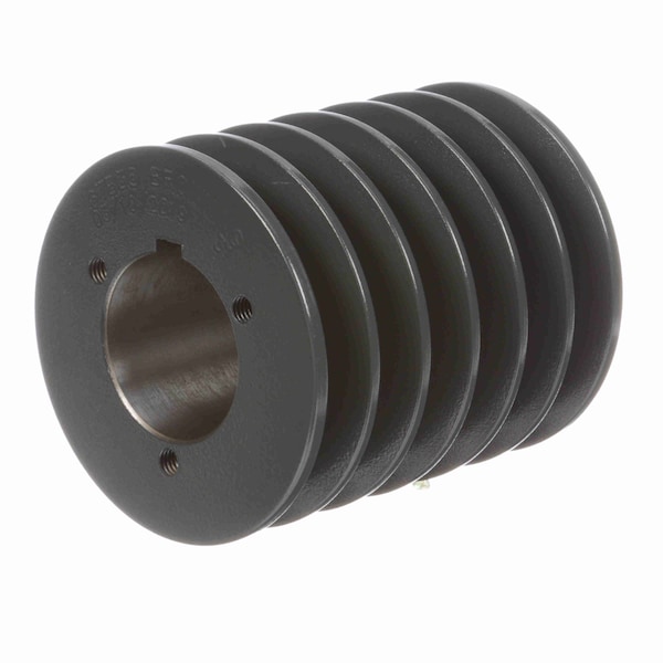 6 Groove Cast Iron Bushed Bore Multiple Sheave, 6TB38